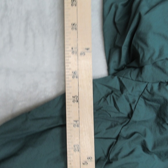 REI Co Op Jacket Womens Large Green Lightweight Hood Rain Spandex Full Zip Wind - Picture 9 of 12